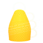 Caxirola, 2-farbig, gelb, wei