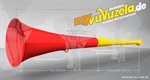 Vuvuzela, 2-teilig, gelb-rot - Vuvuzela in gelb-rot kaufen!