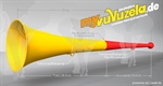 Vuvuzela, 2-teilig, rot-gelb - Vuvuzela in rot-gelb kaufen!