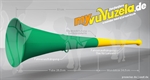 Vuvuzela, 2-teilig, Brasilien, gelb-grn - Vuvuzela in gelb-grn kaufen!