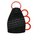 Caxirola, 2-farbig, schwarz, rot