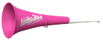 Vuvuzela, 2-teilig, wei-pink