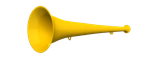 Vuvuzela, 1-teilig, gelb