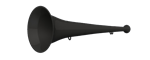 Vuvuzela, 1-teilig, schwarz