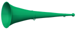 Vuvuzela, 2-teilig, grn-grn