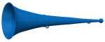 Vuvuzela, 2-teilig, blau-blau