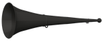 Vuvuzela, 2-teilig, schwarz-schwarz