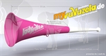 Vuvuzela, 2-teilig, pink-weiß
