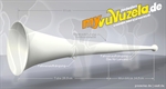 Vuvuzela, 2-teilig, weiß-weiß