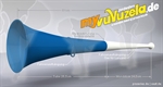 Vuvuzela, 2-teilig, blau-weiß